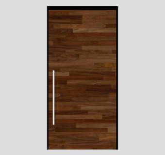 实木单开室内门SU模型下载_sketchup草图大师SKP模型
