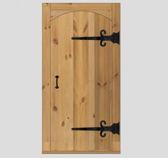 欧式复古木单开门SU模型下载_sketchup草图大师SKP模型