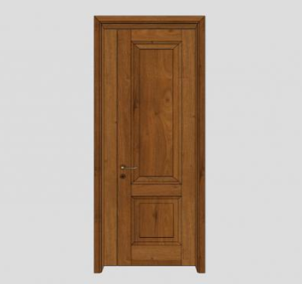 欧式实木单开室内门SU模型下载_sketchup草图大师SKP模型