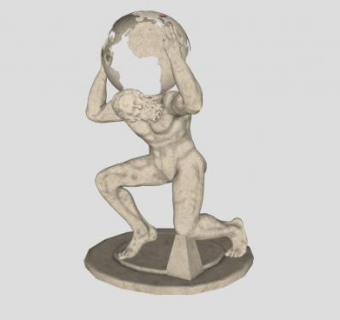 欧式人物雕塑雕像SU模下载_sketchup草图大师SKP模型