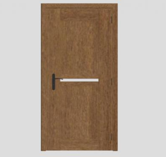 白色横线单开门SU模型下载_sketchup草图大师SKP模型