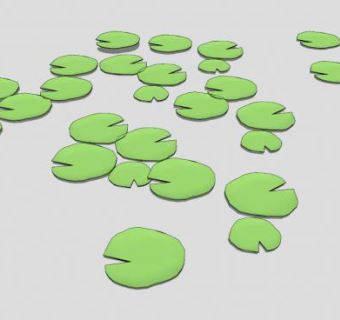 莲叶SU模型下载_sketchup草图大师SKP模型