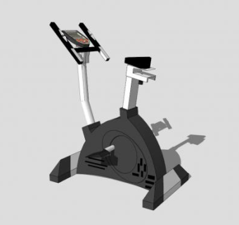 坐式磁控健身车SU模型下载_sketchup草图大师SKP模型