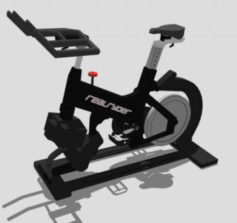 立式磁控健身车SU模型下载_sketchup草图大师SKP模型