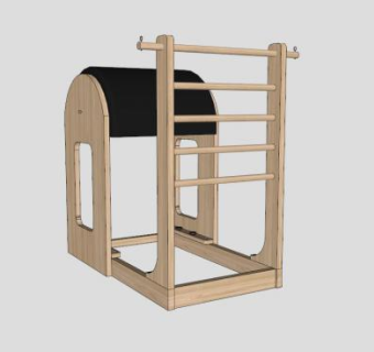 木质室内健身器材SU模型下载_sketchup草图大师SKP模型