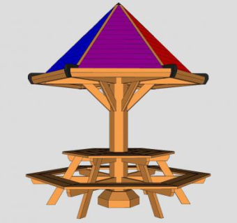 户外座椅景观小品SU模型下载_sketchup草图大师SKP模型