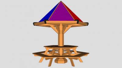 户外座椅景观小品SU模型下载_sketchup草图大师SKP模型