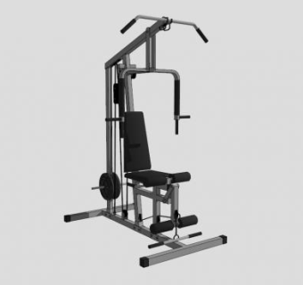 室内健身器材综合训练器SU模型下载_sketchup草图大师SKP模型