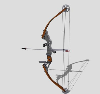 复合弓SU模型下载_sketchup草图大师SKP模型