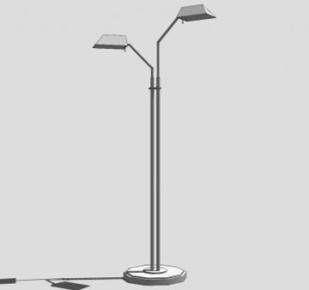 双路灯户外灯具SU模型下载_sketchup草图大师SKP模型