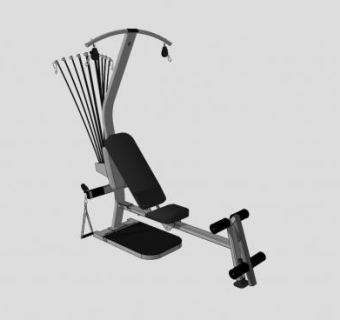 高拉背训练器SU模型下载_sketchup草图大师SKP模型