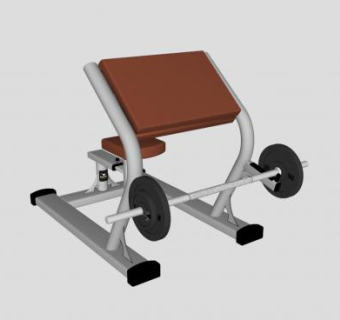 哑铃椅SU模型下载_sketchup草图大师SKP模型