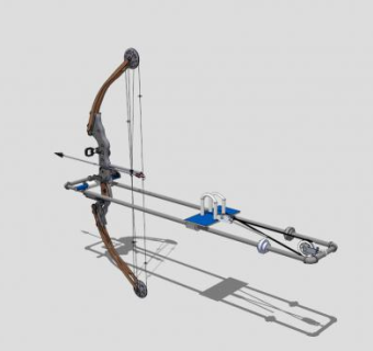 现代复合弓SU模型下载_sketchup草图大师SKP模型