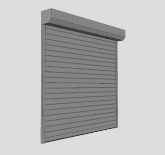 普通的卷帘门SU模型下载_sketchup草图大师SKP模型