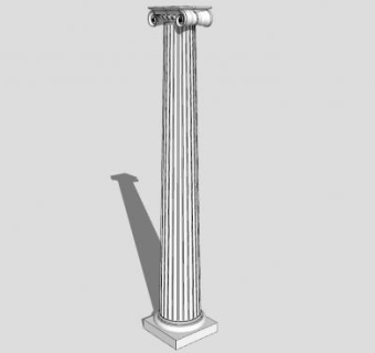 石柱罗马柱子SU模型下载_sketchup草图大师SKP模型