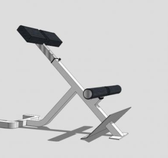 金属健身器材SU模型下载_sketchup草图大师SKP模型