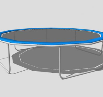 室内跳床SU模型下载_sketchup草图大师SKP模型