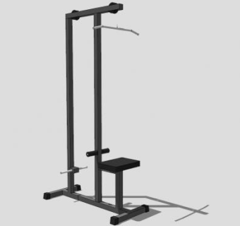 健身器材高拉背训练器SU模型下载_sketchup草图大师SKP模型