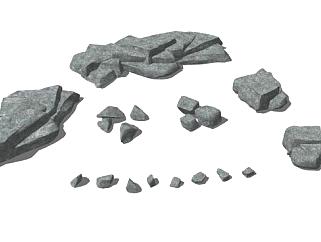 石头石块<em>岩石</em>SU模型下载_sketchup草图大师SKP模型