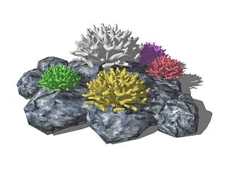 海底<em>珊瑚石</em>SU模型下载_sketchup草图大师SKP模型
