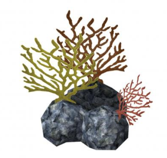 珊瑚石石头SU模型下载_sketchup草图大师SKP模型