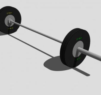 举重哑铃SU模型下载_sketchup草图大师SKP模型