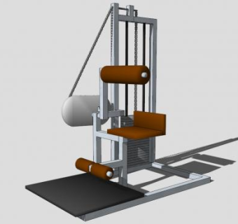 三头肌训练器SU模型下载_sketchup草图大师SKP模型