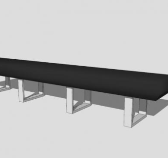 健身房休息凳子SU模型下载_sketchup草图大师SKP模型