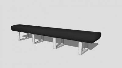 健身房休息凳子SU模型下载_sketchup草图大师SKP模型