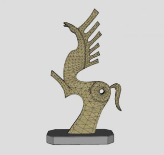 现代马雕塑艺术SU模型下载_sketchup草图大师SKP模型