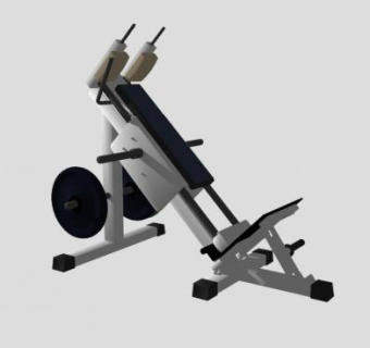 黑色体育健身器械SU模型下载_sketchup草图大师SKP模型