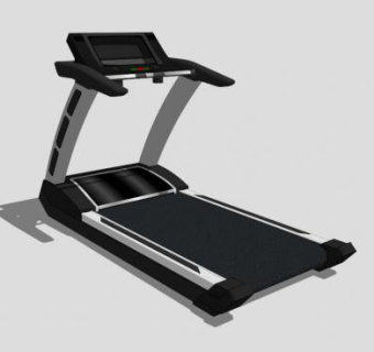 健身器械跑步机SKP模型下载_sketchup草图大师SKP模型