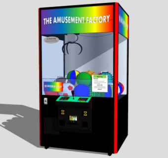 夹娃娃机游戏机SU模型下载_sketchup草图大师SKP模型