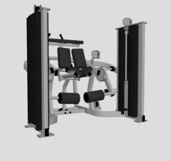 黑色小飞鸟训练器SU模型下载_sketchup草图大师SKP模型