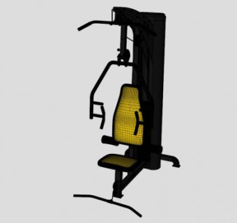 背肌训练器SU模型下载_sketchup草图大师SKP模型