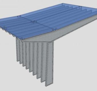 简易挡雨棚SU模型下载_sketchup草图大师SKP模型