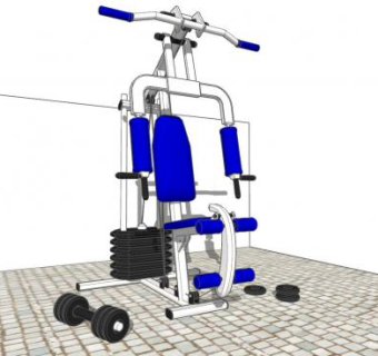 运动器械模型SU模型下载_sketchup草图大师SKP模型