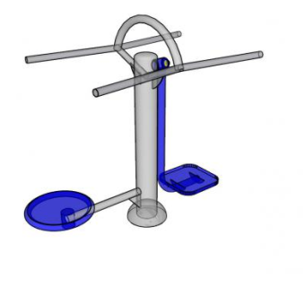 户外公用健身器材sketchup模型下载_sketchup草图大师SKP模型