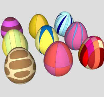 彩蛋金蛋砸金蛋SU模型下载_sketchup草图大师SKP模型