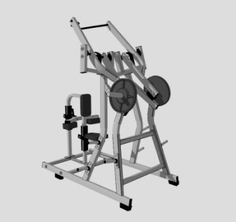 健身房室内健身器材SU模型下载_sketchup草图大师SKP模型