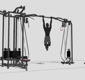 健身器材特别版SU模型下载_sketchup草图大师SKP模型