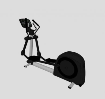 室内健身器材椭圆机SU模型下载_sketchup草图大师SKP模型