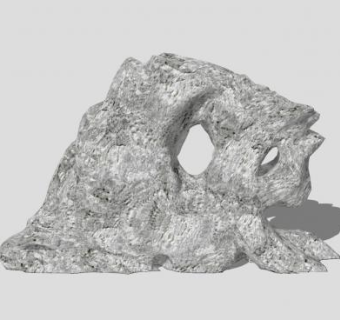珊瑚石景观石头SU模型下载_sketchup草图大师SKP模型