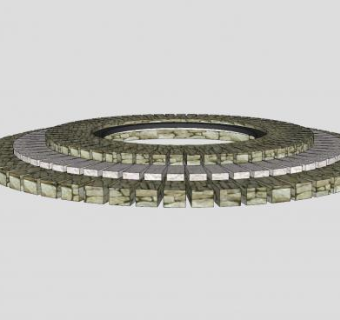 树坑围边SU模型下载_sketchup草图大师SKP模型