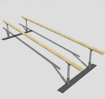双杠SU模型下载_sketchup草图大师SKP模型