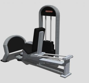 室内椭圆机SU模型下载_sketchup草图大师SKP模型