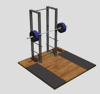 室内哑铃架SU模型下载_sketchup草图大师SKP模型