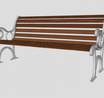 户外公园长椅sketchup模型下载_sketchup草图大师SKP模型
