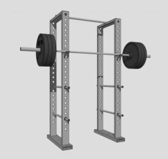 健身器械哑铃架SU模型下载_sketchup草图大师SKP模型