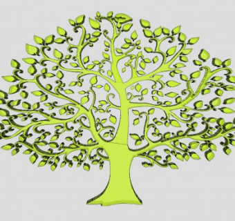 大树雕刻SU模型下载_sketchup草图大师SKP模型